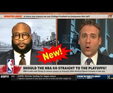 Marcus Spear on Max Kellerman "debate" Should the NBA go straight to the playoffs? | First Take
