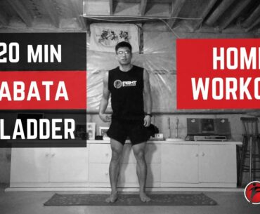 20 Minute FAT BLASTER Home Workout - TABATA + LADDER Bodyweight Workout