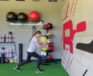 Golf Fitness - Split Stance Linear Med Ball Throw