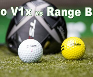 Does a High End Golf Ball Really Make a Difference? Pro V1x vs Strata Range Ball