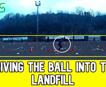 Driving the ball into the landfill | under 9 | Coach Sante