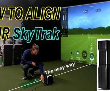 HOW to ALIGN your Skytrak Golfsimulator the easy way, with 3&1 Golf