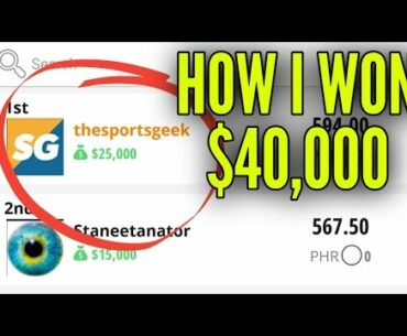 How I Won $40k in DraftKings PGA Contests