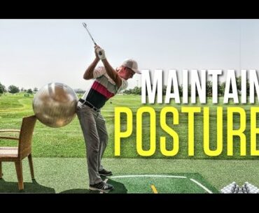 Hit it pure more constantly by retaining posture through this drill