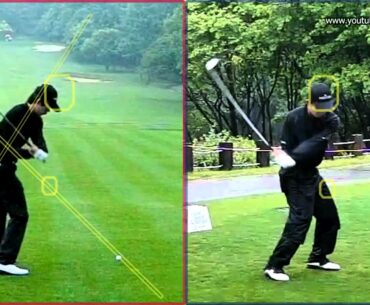 [300FPS] Kim BiO Driver Golf Swing with guiding lines (2)