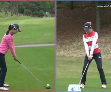 [Slow HD] BAE Kyeong-Eun 2013 Driver Dual View golf swing (1)_KLPGA Tour