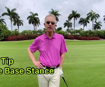 Dave’s golf tip of the week- Wider Base Stance