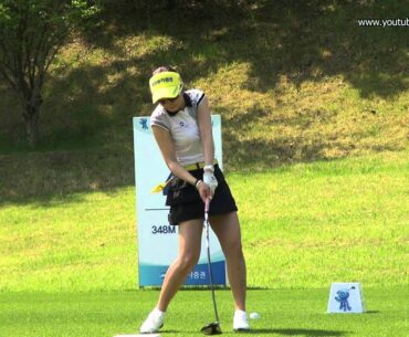 [1080p HD] AHN Shin-Ae 2012 Driver Golf Swing (1)_KLPGA Tour