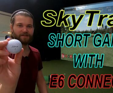 SkyTrak Golfsimulator with E6 connect software short game practice with 3&1 Golf