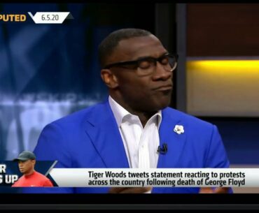 UNDISPUTED - Shannon Sharpe: Tiger Woods tweets statements reacting to protests across the country