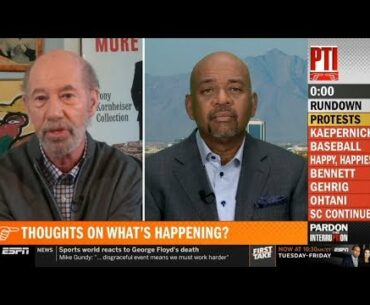 Pardon The Interruption | Wilbon SHOCKED Protests at US, over Floyd's departure - what's happening?
