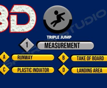 How to mark triple jump pit in 3D Style II Triple jump pit marking plan/Triple jump pit measurement