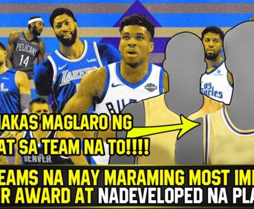 NBA TEAMS NA MARAMING NANALO NG MOST IMPROVED PLAYER AWARDS AT LUMAKAS NA MGA PLAYERS