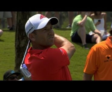 Sergio Garcia's tee shot yields birdie at THE PLAYERS on No. 3