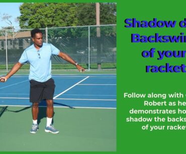 Tennis Shadowing repetitive drill 9: Back-swing to improve your forehand