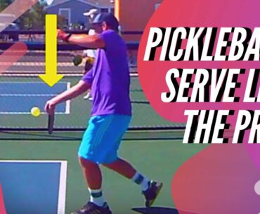 Pickleball Pro Serving Technique