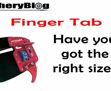 Archery Finger Tab - Have you got the correct size?