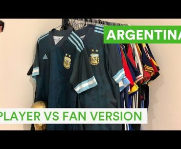 Player Vs Fan Version - Argentina adidas 2020 Away Kit HEATRDY v AEROREADY