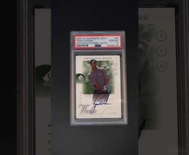 2001 SP Authentic Golf Tiger Woods ROOKIE RC AUTO /900 #45 PSA 10 GEM MT (PWCC) - Ends 2/26/20