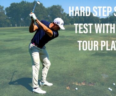 HARD STEPPED GOLF SHAFT TEST WITH PGA TOUR PLAYER