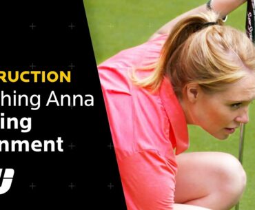 "A HUGE Improvement!" | Putting Alignment Tips | Coaching Anna | Golfing World