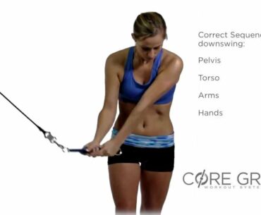 Core 12 - Narrow Lunge Stance - Core Grip Golf Chop Series (Female)