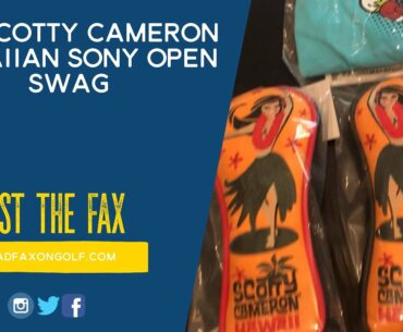 2020 Scotty Cameron Hawaiian Sony Open staff bag, headcovers and shirts!