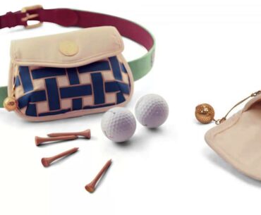 Kiki Golf Designer Golf Ball & Tee Bag For Women -Blueberry Basket