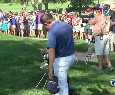 2012 U.S. Amateur Michael Weaver Sore Loser Attacks Golf Bag