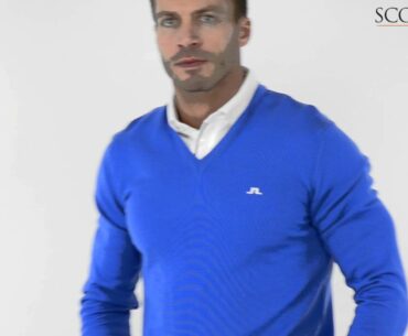 J Lindeberg Lymann Tour Merino Sweater Blue