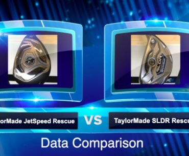 TaylorMade SLDR vs JetSpeed  19* hybrid rescue comparison    20 swing FlightScope Test  and Data