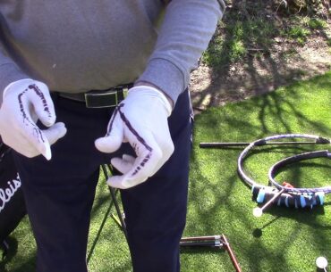 John Dahl showing grip with doctors gloves