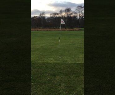 Quiz 9 (The Rules of Golf). Holing ball on putting green with flagstick in hol