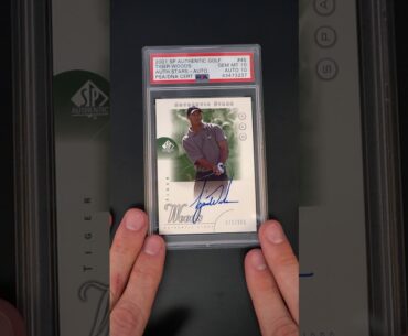 2001 SP Authentic Golf Tiger Woods ROOKIE RC PSA/DNA 10 AUTO /900 PSA 10 (PWCC) - Ends 3/29/20