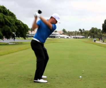 Gary Woodland tees off - 18th hole WGC Cadillac Championships, Doral