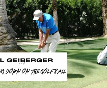 HITTING DOWN ON THE GOLF BALL by Al Geiberger