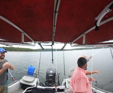 360 degree Hybrid Striped Bass Fishing on Skiatook Lake