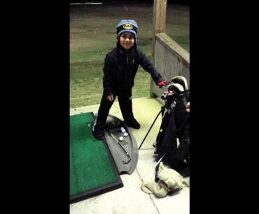 5 year old Xeve Perez practicing @ Wedges and Woods Golf Practice Facility,  Augusta GA. To