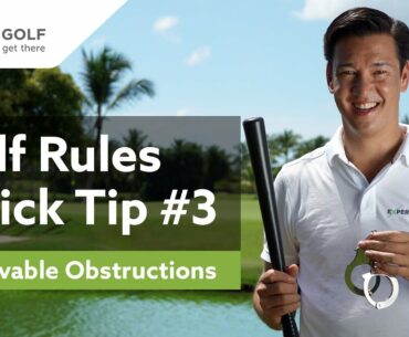 GOLF RULES Quick Tip #3 | IMMOVABLE OBSTRUCTIONS