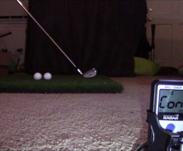 Hitting Golf Balls with the Ball Coach Pocket Radar