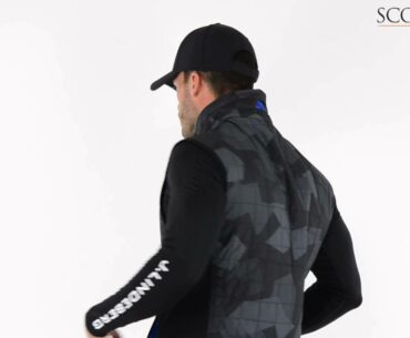 J Lindeberg Bona Hybrid Pertex Quant Vest Black Camo