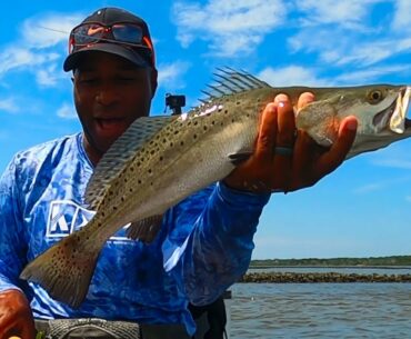 KAYAK FISHING for SEA TROUT - Palm Coast, Flagler Beach, Bings Landing, Florida