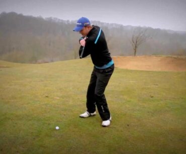 How to Play Golf: Improving Your Golf Swing - X Drill - Maintain height, clear hips and hit sweeter