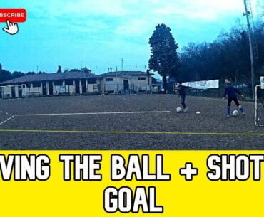 Driving the ball + shot on goal | under 9 | Coach Sante