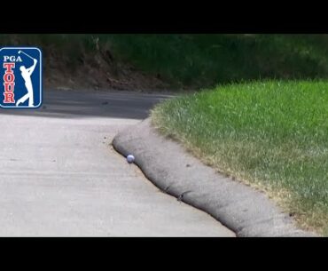 Bryson DeChambeau's 428-yard drive to cart path at Travelers