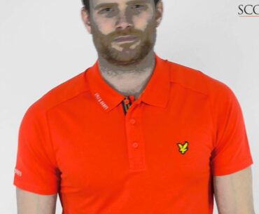 Lyle & Scott Hawick Tech Polo Shirt Orange