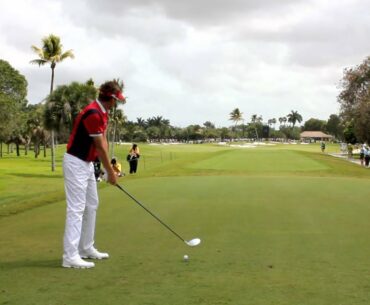 Ian Poulter tees off with the Cobra ZL Encore Driver - 11th hole TPC Blue Monster, Doral