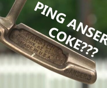 CLEANING A PING ANSER PUTTER IN COCA-COLA