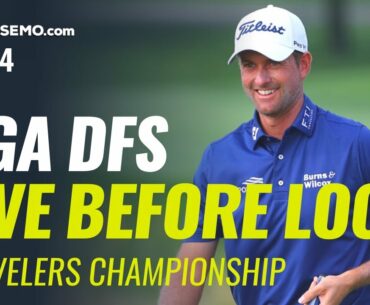 PGA DFS Live Before Lock - 2020 Travelers Championship - Awesemo.com