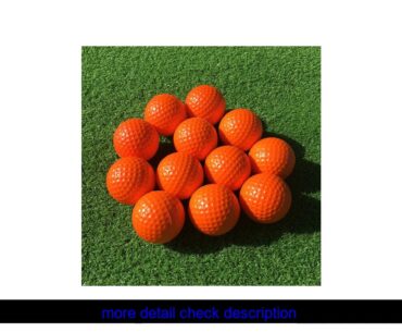 Cheapest12Pcs Foam Practice Golf Balls Yellow Green Orange Golf Training Balls Outdoor Indoor Putti